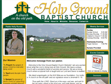 Tablet Screenshot of holygroundbc.org